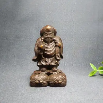 

Exquisite copper tea ornament of the God of wealth of Japan