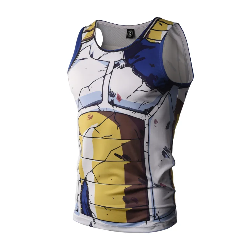 Bodybuilding 3D Printed Tank Tops Men Vest Compression Shirt Male Singlet Anime Cosplay Tees Summer Sleeveles Fitness Tops Male