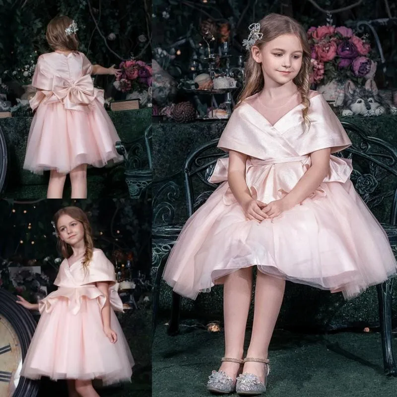 جديد فساتين فتاة الزهور الوردي فتاة فساتين لطيف تول الأميرة الرسمية طويلة الاطفال فستان الحفلات للفتيات فستان حفلات الزفاف