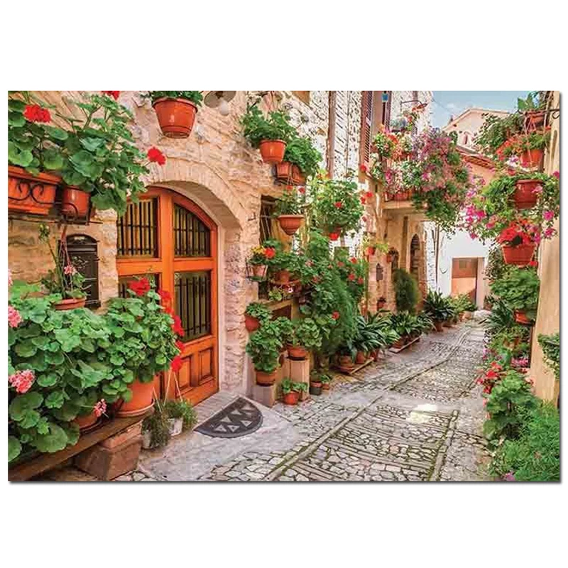 5D Diy Diamond Painting Italy Street Landscape Cross Stitch Wall Sticker Full Squre Round Embroidery christmas decorationZP-204