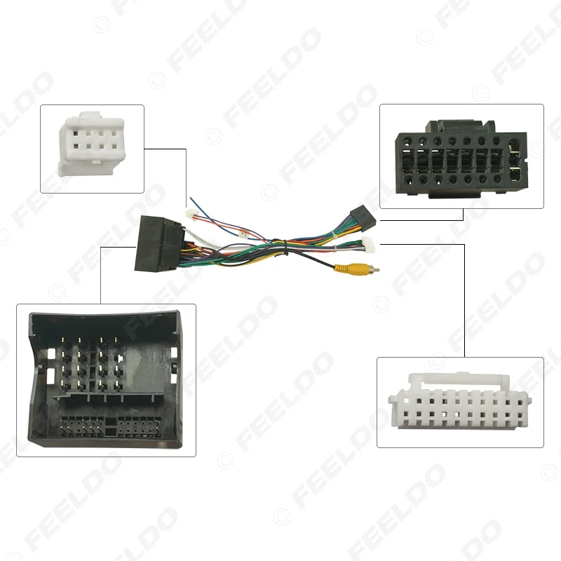 Feel do سيارة 16pin الصوت الأسلاك تسخير لشيري أريزو EX/GX/5X 2019 ما بعد البيع ستيريو تركيب سلك محول #1