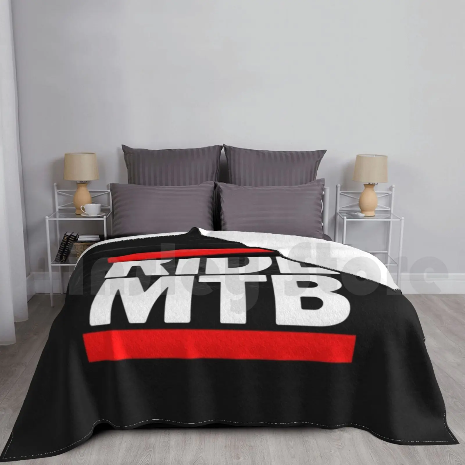 Ride Mtb Blanket Fashion Custom Ride Mtb Mtb Bike Mountain Bike Mountain Biker Mountain Bike Downhiller Downhill