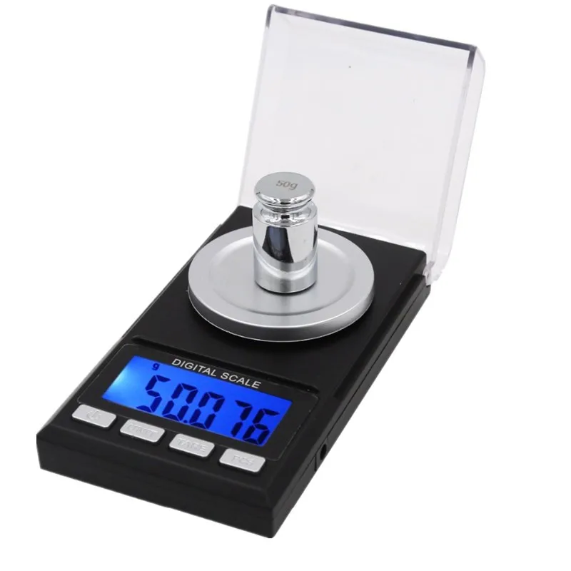 50g/100g 0.001g Pocket Digital Scales High Accuracy Pocket Scale Jewelry Balance Drug Gram Weight for Kitchen Weighing Tool