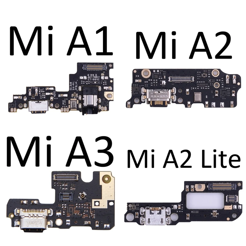 Power Charger Dock USB Charging Port Plug Board Microphone Mic Flex Cable for Mi A2 Lite A1 A3 Mobile Phone Accessories