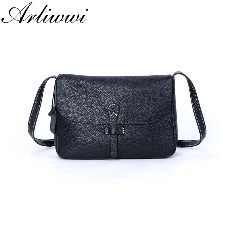 100% REAL LEATHER Top Quality Flap Messenger Bags For Women Soft Cowhide Cross Body Handbags New