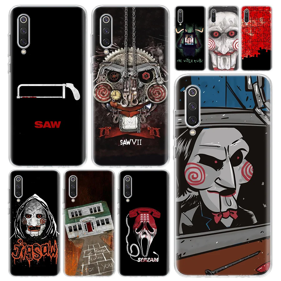 SAW The Jigsaw Killer Horror Film Phone Case Cover for Xiaomi Redmi Note 13 12S 12 11 11S 11T 11E 10 Pro 10S 9 9S 9T 8 8T 7 Plus