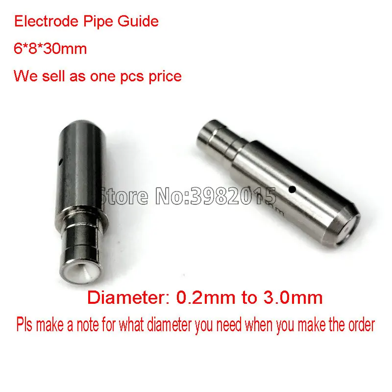 

EDM Brass Electrode Tube pipe guide 6*8*30mm Diameter 0.3 to 3.0mm for WEDM Drilling Machine