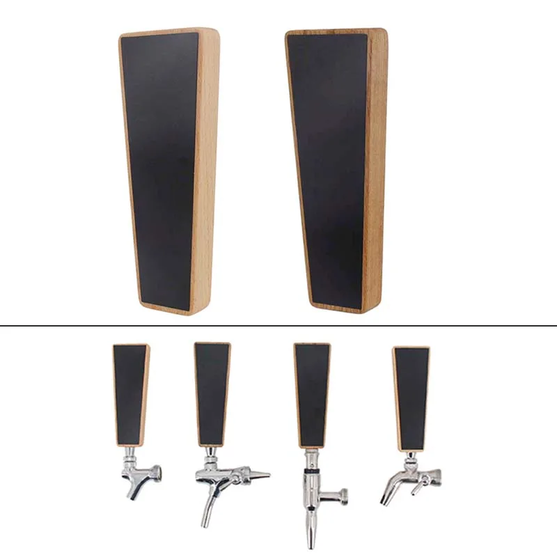 Mała tablica piwo dotknij uchwyt 6.5 "L x 2.4" W Mini kegerator dotknij uchwyty dąb lub chwastów drewna prezent dla miłośników piwa i Homebrewers
