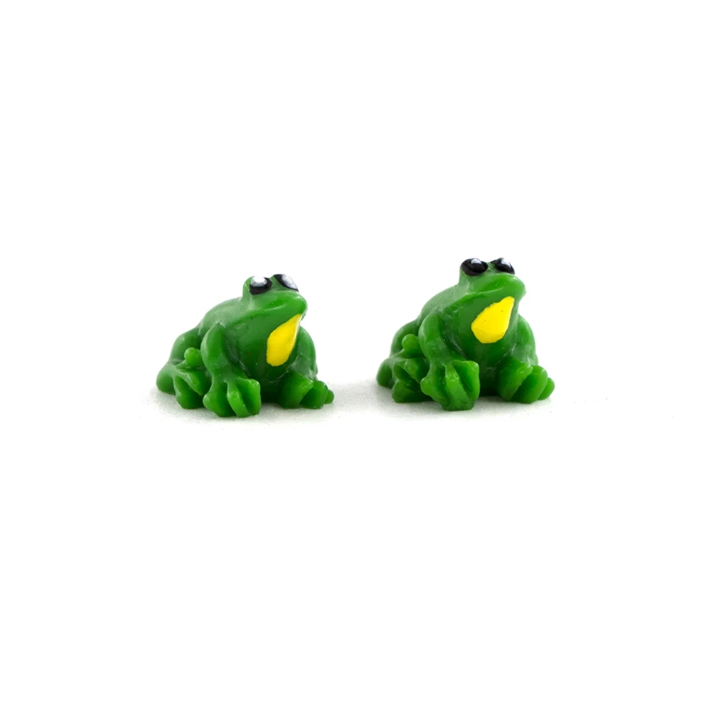 

3Pcs 1/12 Dollhouse Miniature Accessories Mini Resin Frog Model Simulation Animals Toy for Doll House Decoration