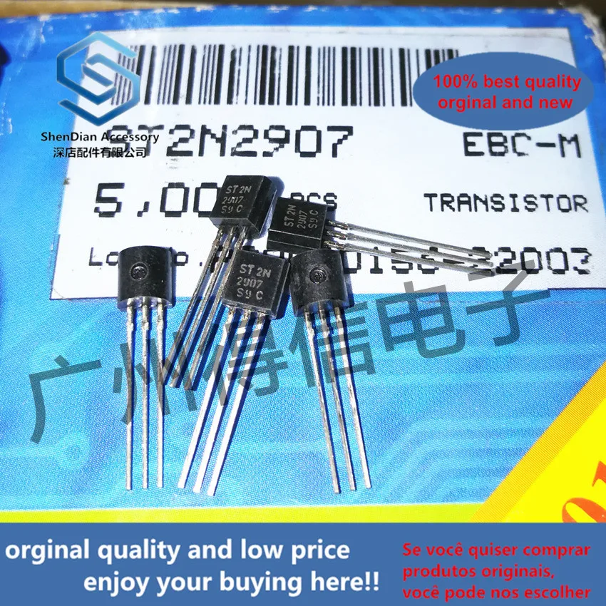 50pcs 100% orginal new  2N2907 2907 TO-92 real photo