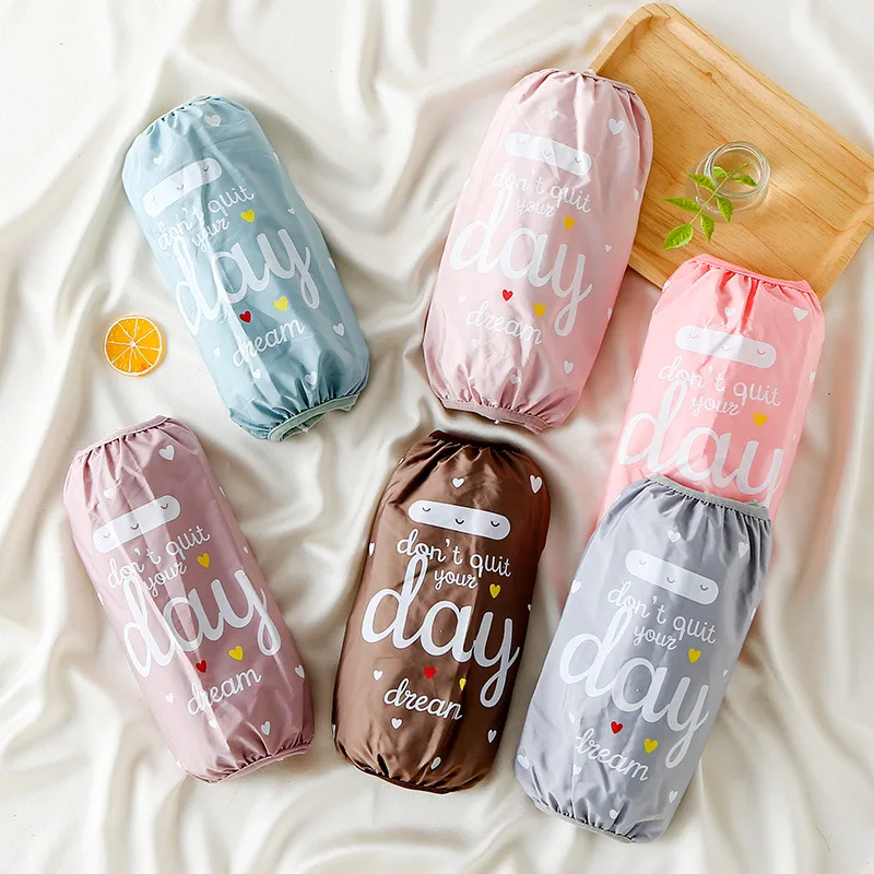 Cute Sleeve Waterproof Oilproof Anti-fouling Cleaning Sleeve Home Kitchen Cooking Arm Protector