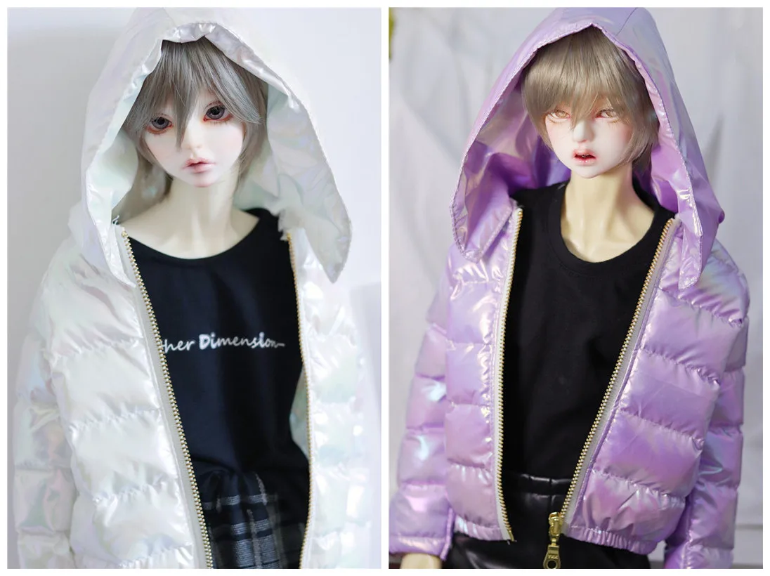 

BJD doll clothes are suitable for 1/31/4Uncle fashion new all-match hooded down jacket casual coat black white magic male winter