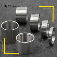 TiTo Titanium Alloy Bicycle Washer Frame Head Tube Front Fork Handlebar Height Raising Spacer5/10/15/20/25/30mm Bicycle washer