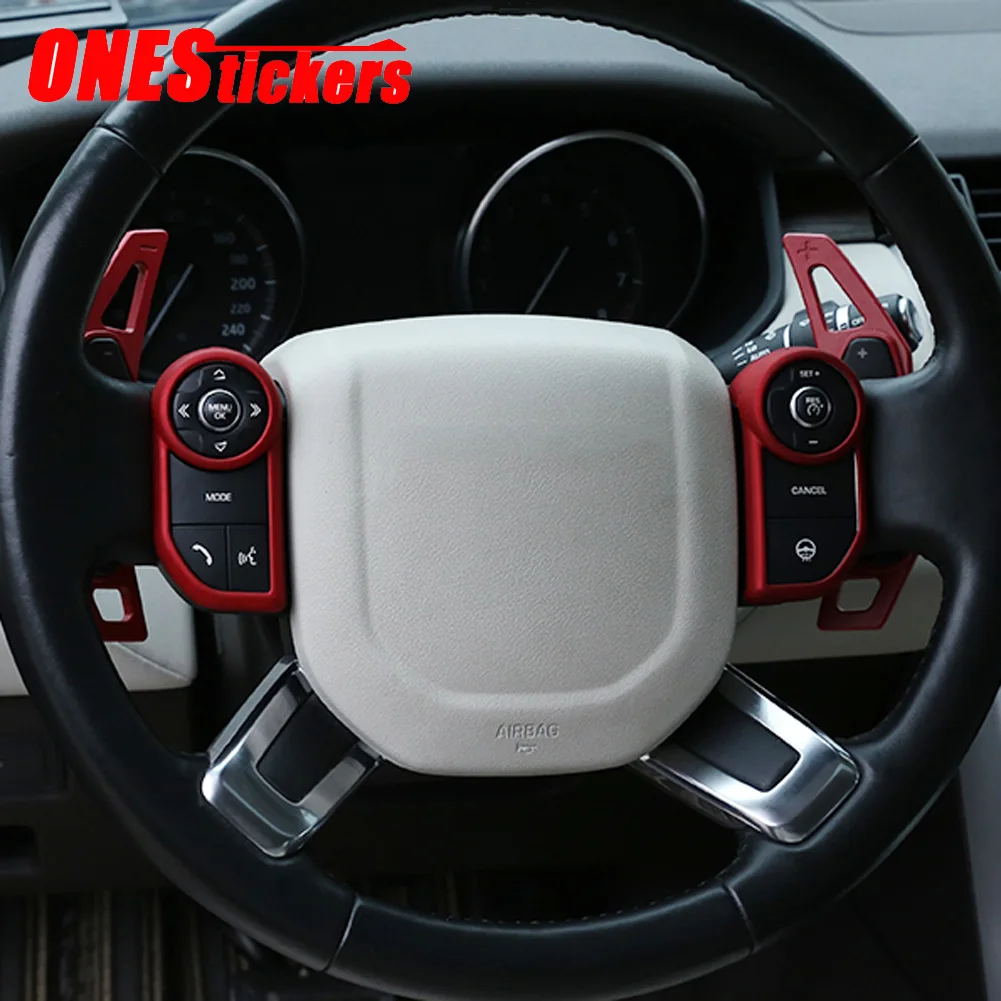 

For Land Rover Range Rover Evoque Velar Sport L494 Vogue L405 Discovery 5 L462 Sport Car Steering Wheel Button Cover Trim Frame