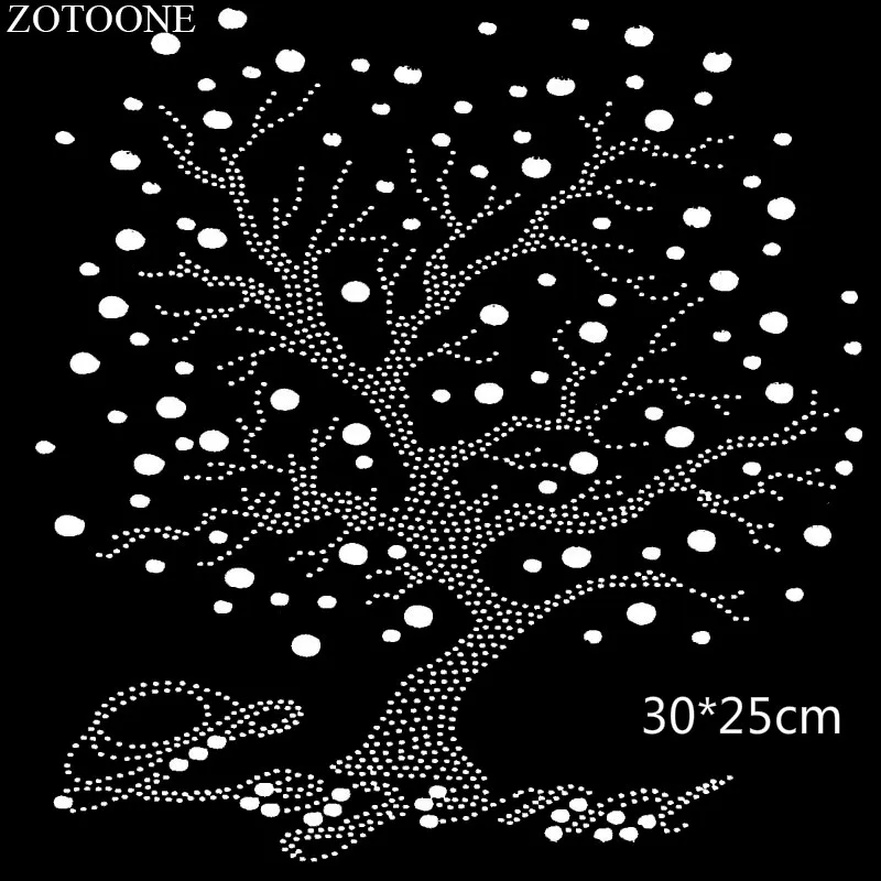 ZOTOONE Clear Crystal Strass Iron on Hotfix Rhinestone Patch Applique for Clothes Decoration Flatback Rhinestones Cyrkonie E