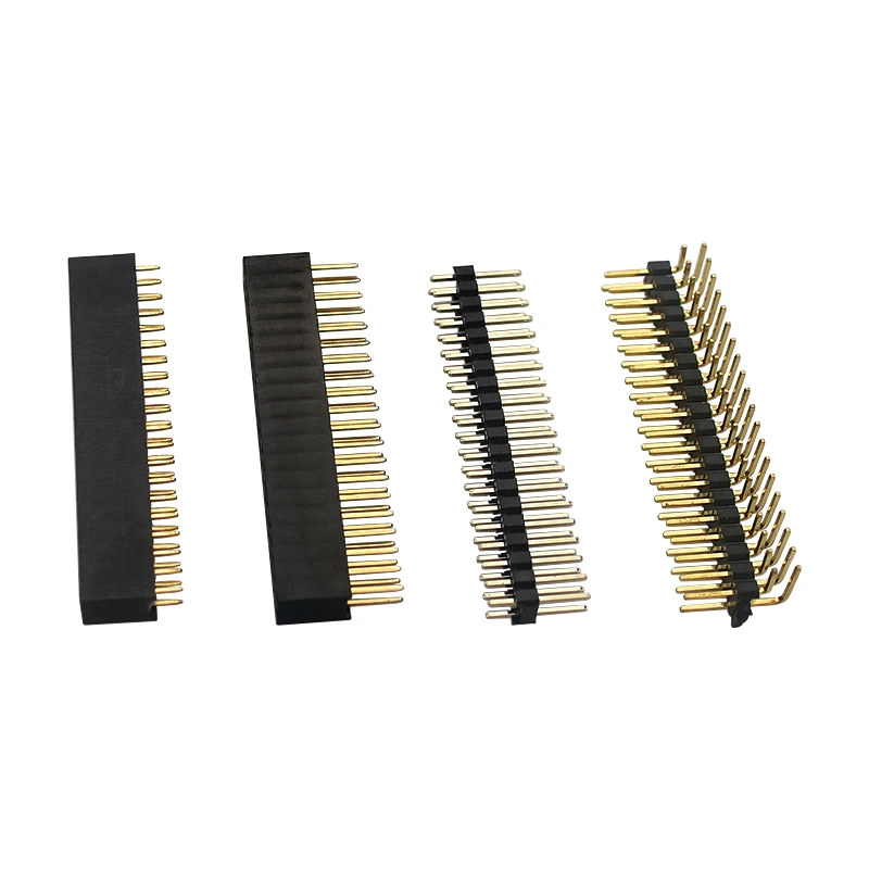 

Raspberry Pi GPIO Header Kit 20 x 2 Pins Right Angle GPIO Header for Raspberry Pi Zero / 4B / 3B+ / 3B / 3A+