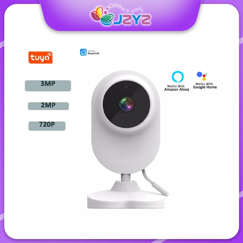 

JZYZ Tilt Security Indoor Camera 1080P 3MP Wifi Detection for Home Pets Baby Nanny Monitor AI Smart Two Way Audio Night Vision