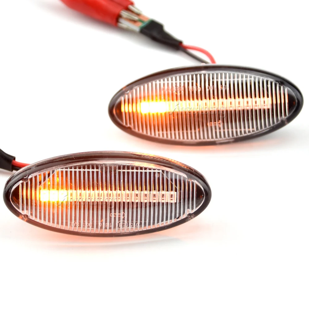 2 قطعة LED الديناميكي الجانب ماركر ضوء بدوره مصباح إشارة لأوبل/فوكسهول فيكترا B MK1 1995 1996 1997 1998 1999 2000 2001 2002 2003 #5