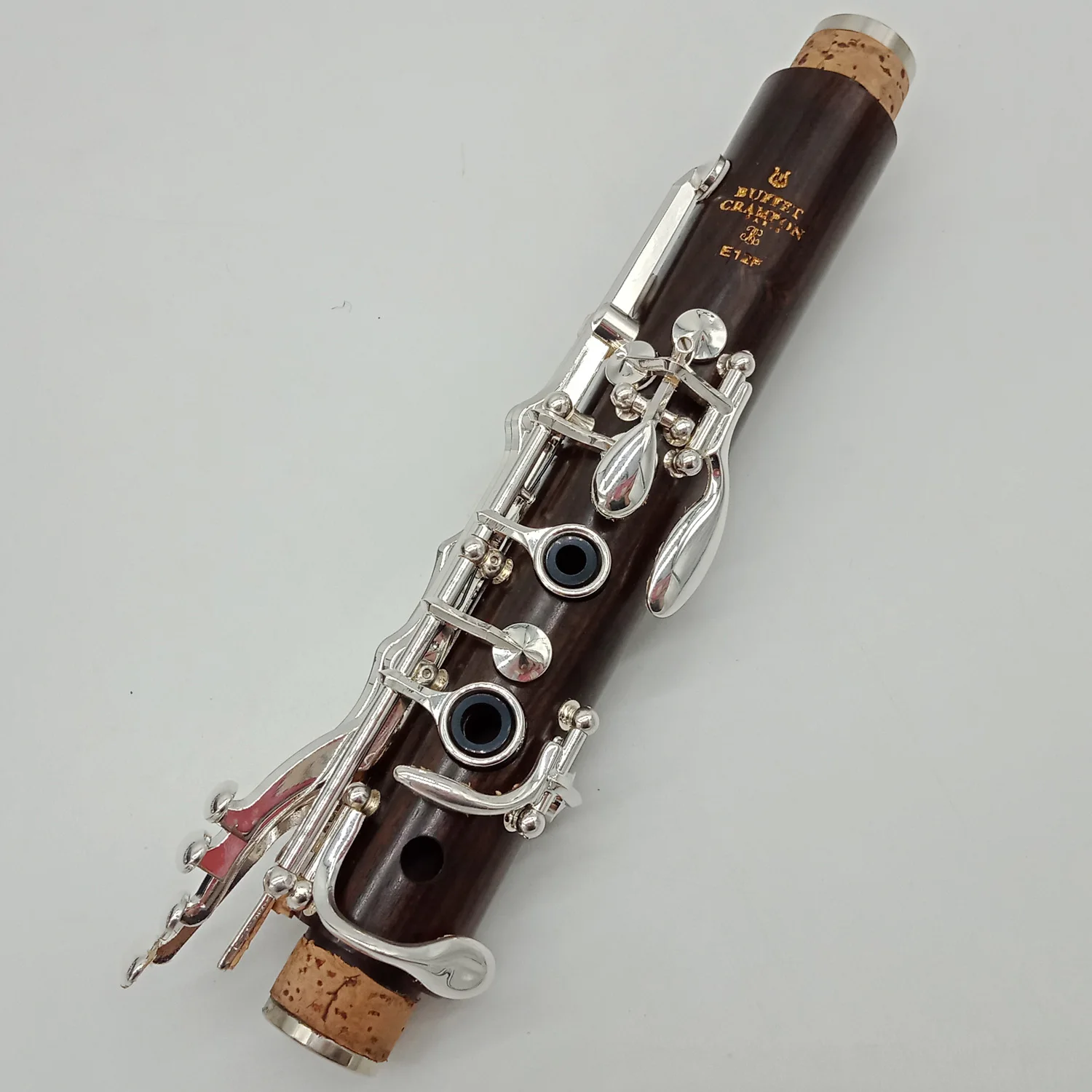 Free Shipping Music Fancier Club Ebony Wood Bb Clarinets E12F Student Clarinets Silver Plated Keys 17 Keys Included Mouthpiece