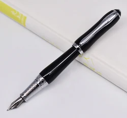 Penna stilografica elegante calligrafia Duke penna regalo classica con pennino piegato, forniture per ufficio d'affari di colore nero