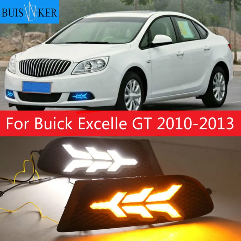 

2PCS For Buick Excelle GT 2010-2013 Auto LED Daytime Light Running Light DRL Front Fog Lamp Day Light