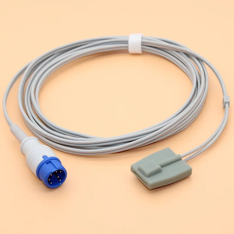 Compatible  7pin Mindray T5 T8 Spo2 sensor cable for adult/pediatric/child/Neonate/veterinary,Finger/Ear/Foot/Forehead Probe.