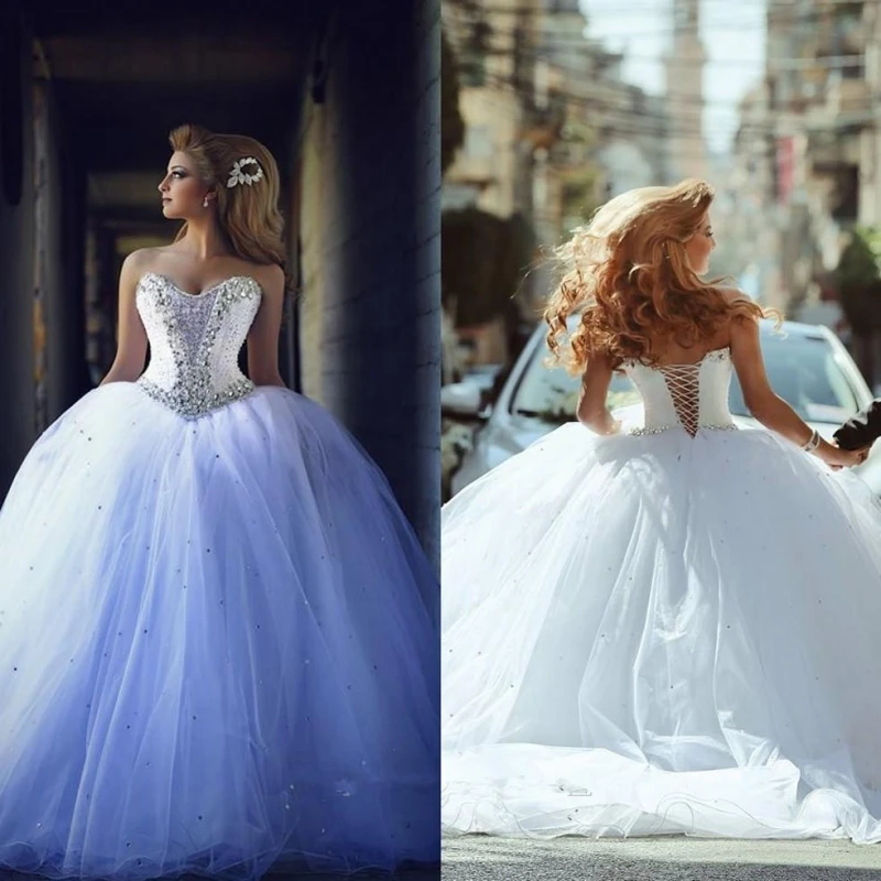 เจ้าหญิงแอฟริกันงานแต่งงานชุด2023ใหม่ Sweetheart คริสตัลแขนกุด Tulle Court Train ชุดเจ้าสาว Robe De Mariee