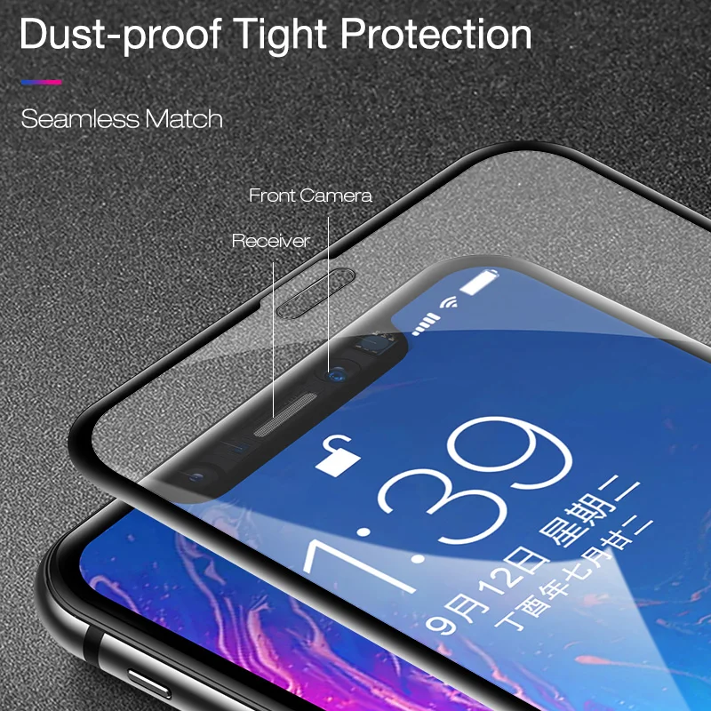 CAFELE Screen Protector for iPhone 14 13 Pro Max 12 11 X XS XR 9D Full Cover Tempered Glass 0.3mm Ultra Thin HD Clear Anti Peep