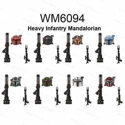 8pcs/set WM6094 Heavy Infantry Assemble Building Blocks Bricks Star Model Figures Wars Toy Children Gift