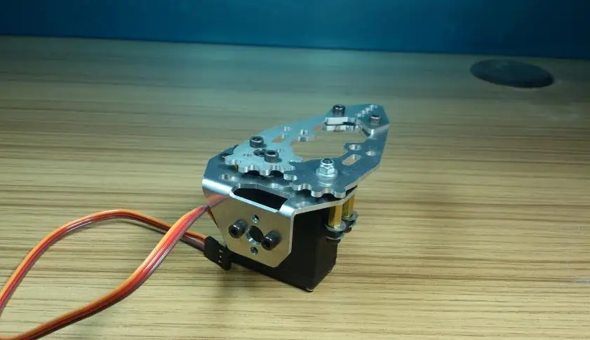 Metal pequeno robô garra robótico garra braço mecânico braçadeira com 180 graus servos para arduino diy projeto haste peças de brinquedo