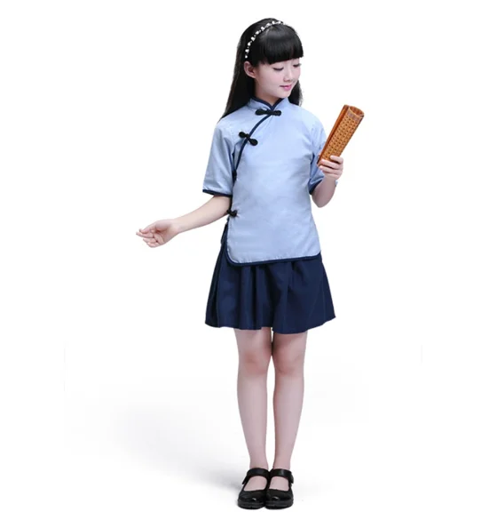 الأطفال الملابس الصينية HanFu الفتيان الكونغ فو الووشو الفتيات الصينية شيونغسام السنة الجديدة اللباس الزي المدرسي رياض الاطفال مجموعة