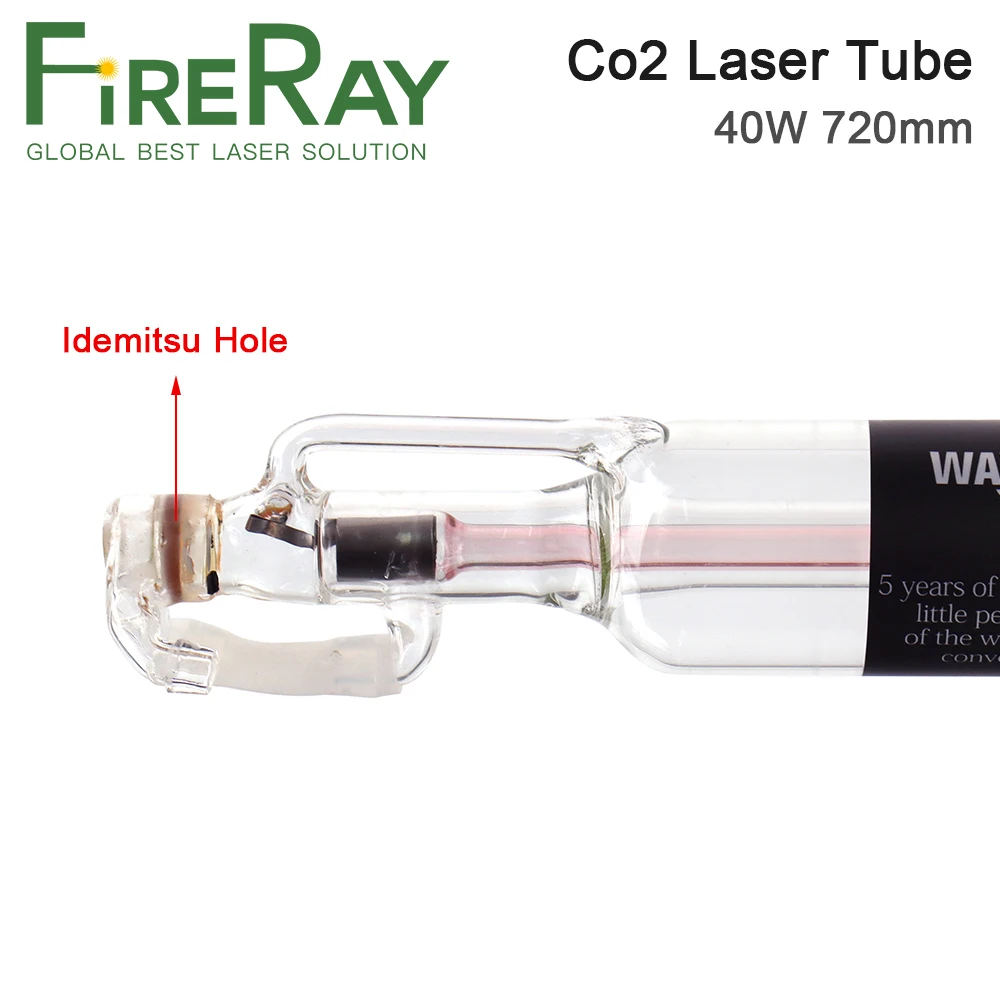 Imagem -05 - Tubo de Vidro do Laser do Co2 para a Gravura e a Máquina de Corte Co2 50 mm 40w 720 mm 50w 820 mm