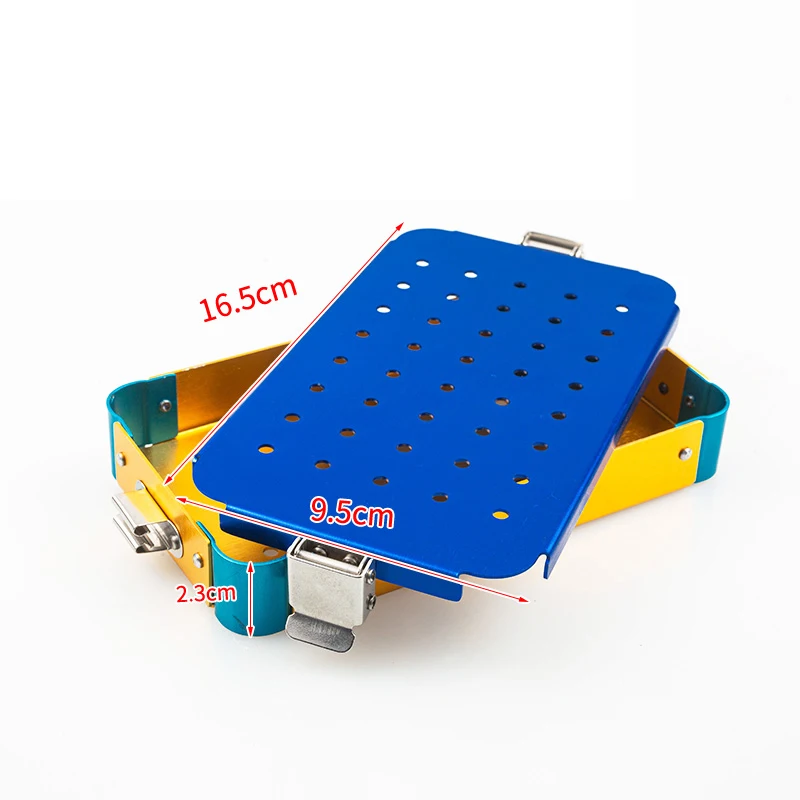 Bandeja De Esterilização De Liga De Alumínio, Caixa De Desinfecção Dentária, Instrumento Cirúrgico Oftálmico