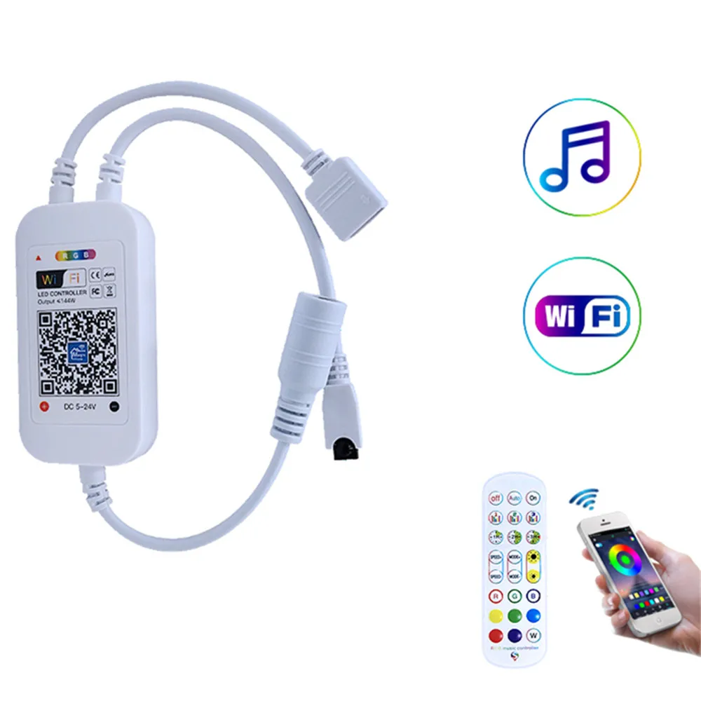 Wifi RGB / RGBW LED Controller Smartphone Steuerung Musik und Timer Modus Magic Home Bluetooth Led RGB Controller