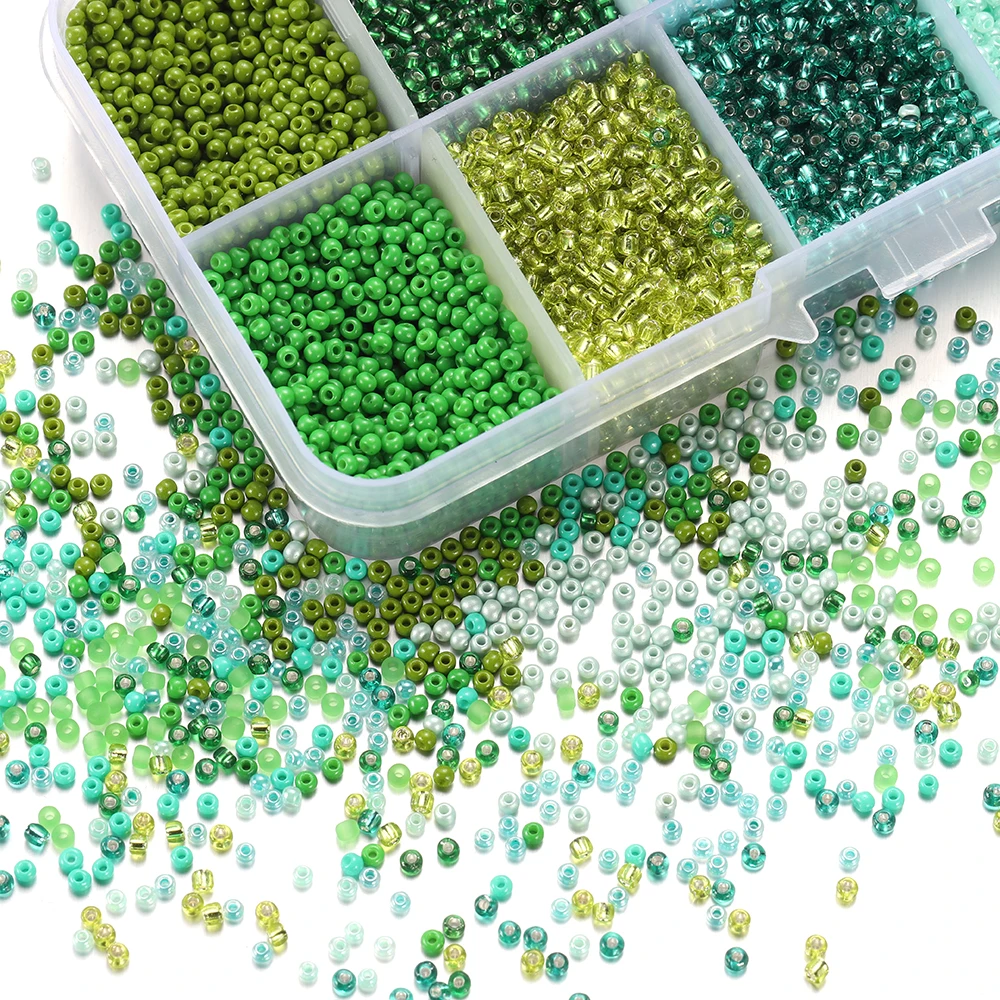 1 Box Czech Glass Seed Beads Belt Box Set Charm Beading For DIY Earring Bracelet Necklace Jewelry Making Accessories