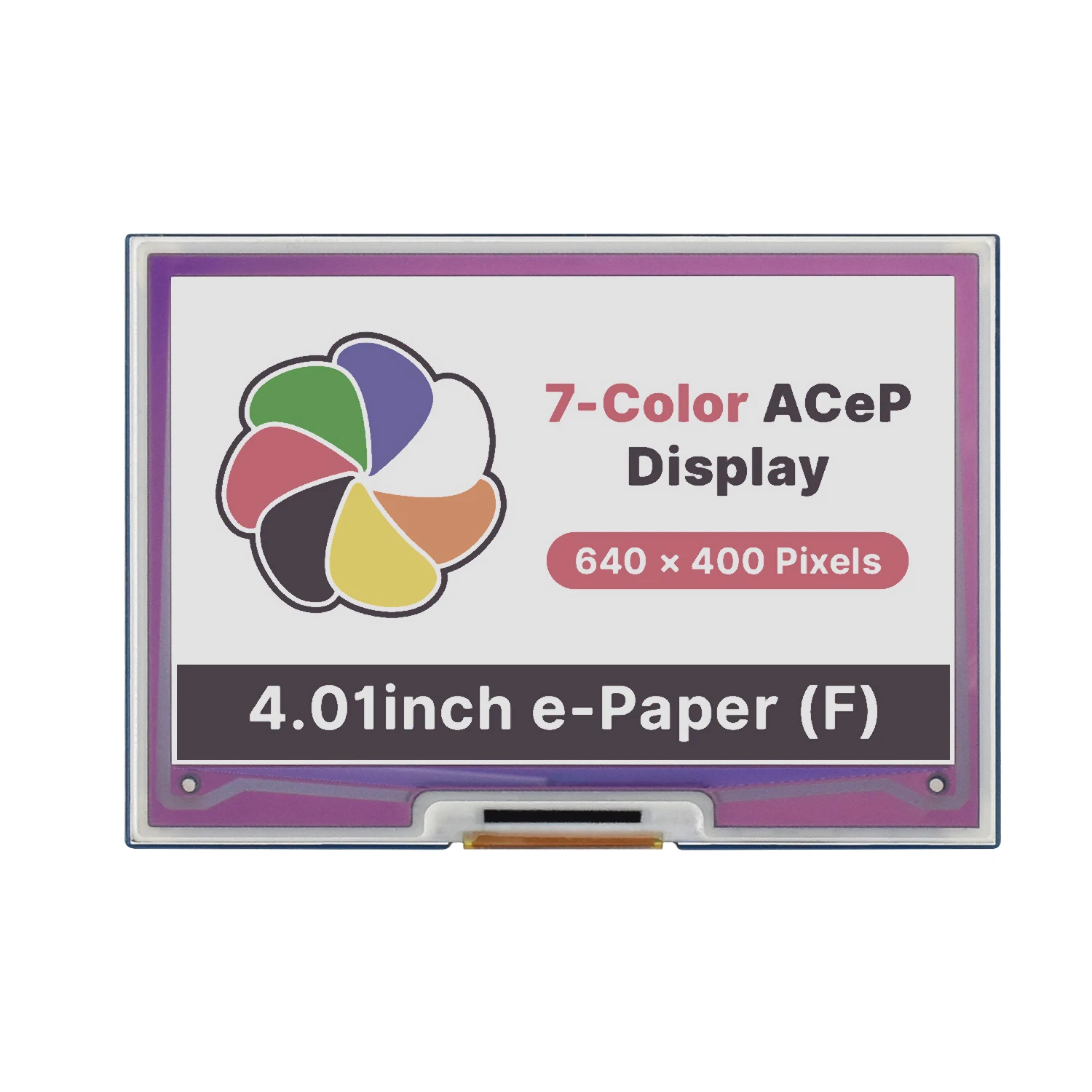 

4inch 7-Color Epaper EInk Screen Module HAT Starter Kit for RPI Raspberry Pi Zero 2 W 2W 3B Plus 3 Model B 4 5 8GB Accessories