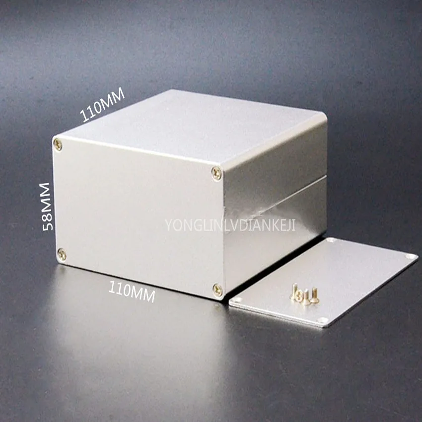 aluminum box 110X58-110-120mm Aluminium alloy casing/Amplifier aluminum casing/PCB shell