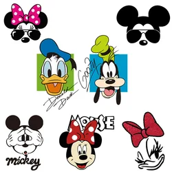 Cute Mickey Mouse and Friends Patches Fashion Iron-on Transfers for Clothing Heat Transfer Stickers Girls Boys Patch on Clothes