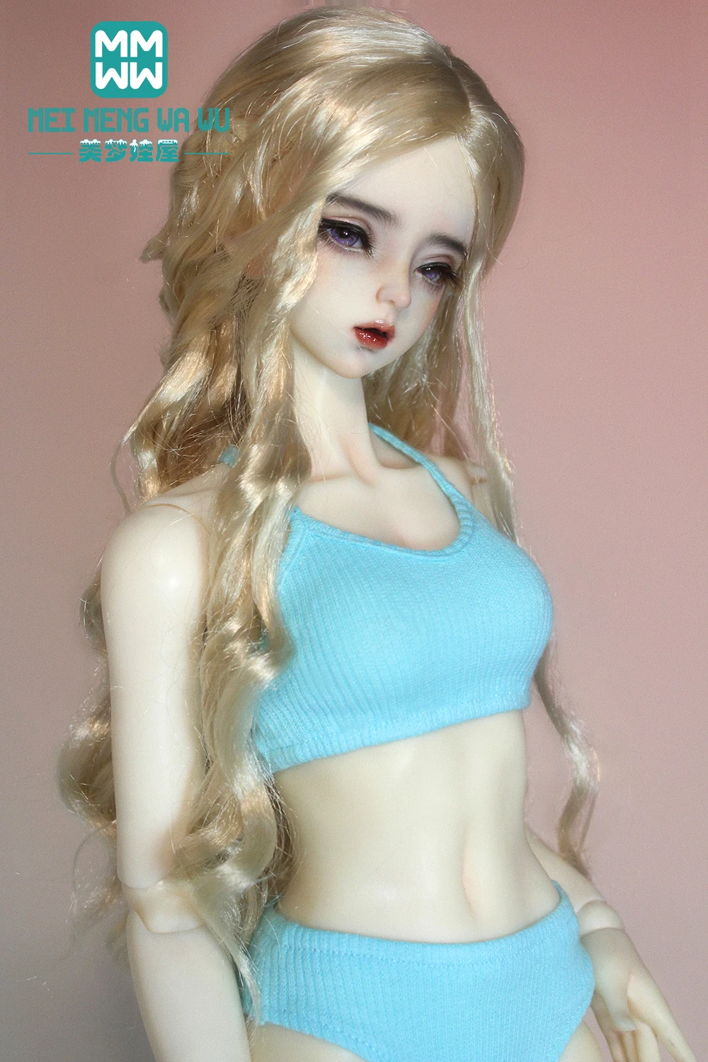 BJD doll bra suit clothes accessories 28-60CM 1/3 1/4 1/6 SD DD toy ball head doll fashion pink suspenders