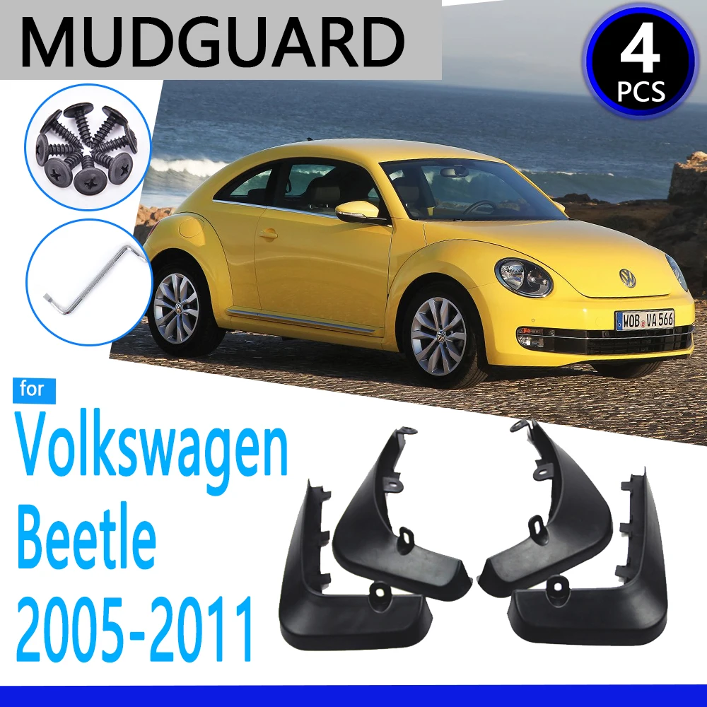 

Брызговики для Volkswagen VW Beetle 2005 ~ 2011 2006 2007 2008 2009 2010 автомобильные аксессуары брызговики на крыло автозапчасти