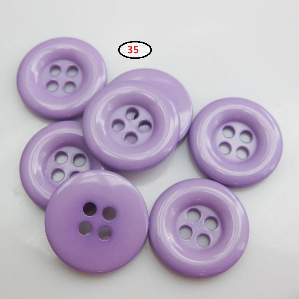 NBNNEG 30Pcs Multicolors 18MM Round Buttons Resin Decorative Scrapbooking Botoes Tailor Garment Sewing Accessory