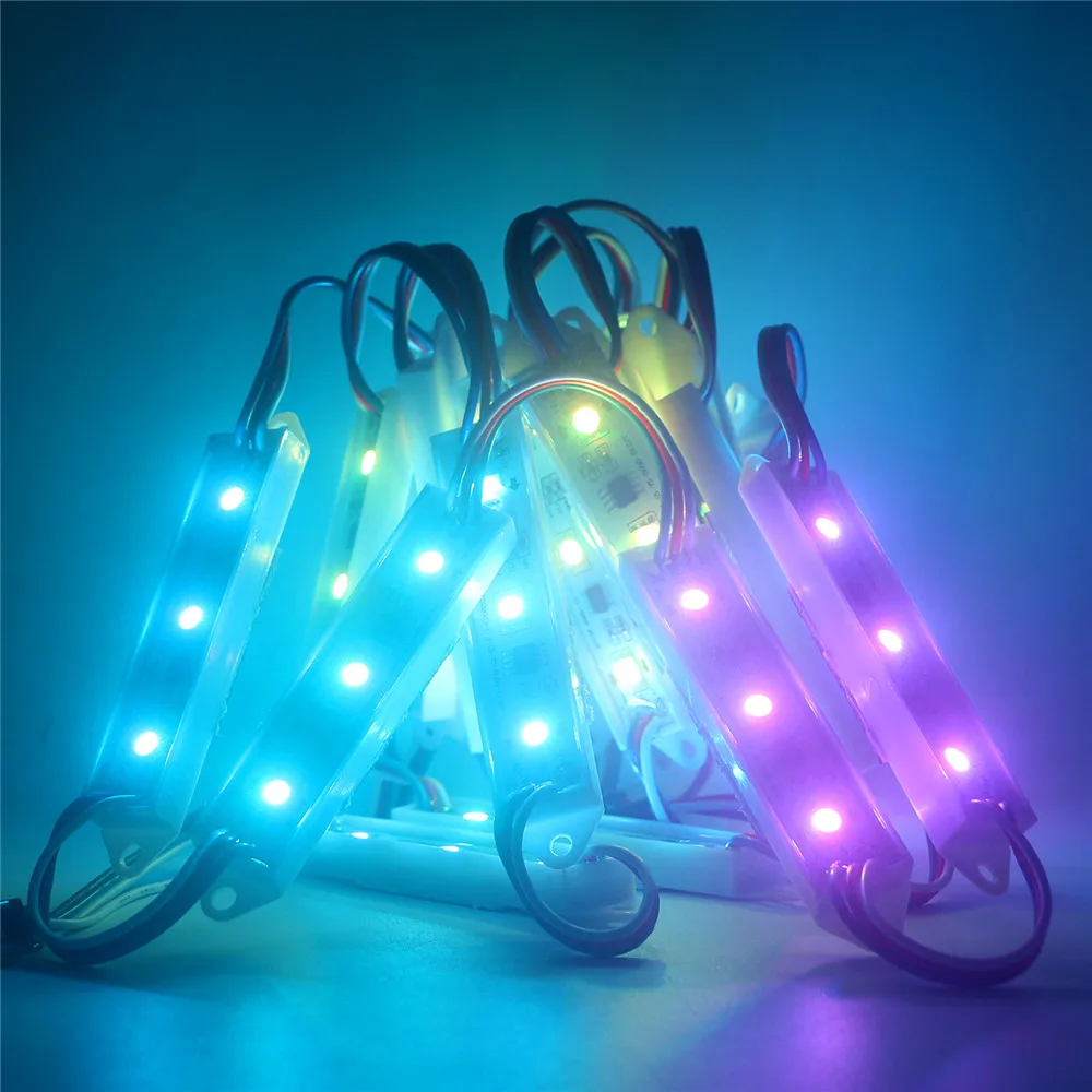 DC12V 5050 SMD Dropping Glue LED Modules For Sign,Shop Banner,Brighter WS2811 2811 Chip Pixel Digital LED Module Strip Light