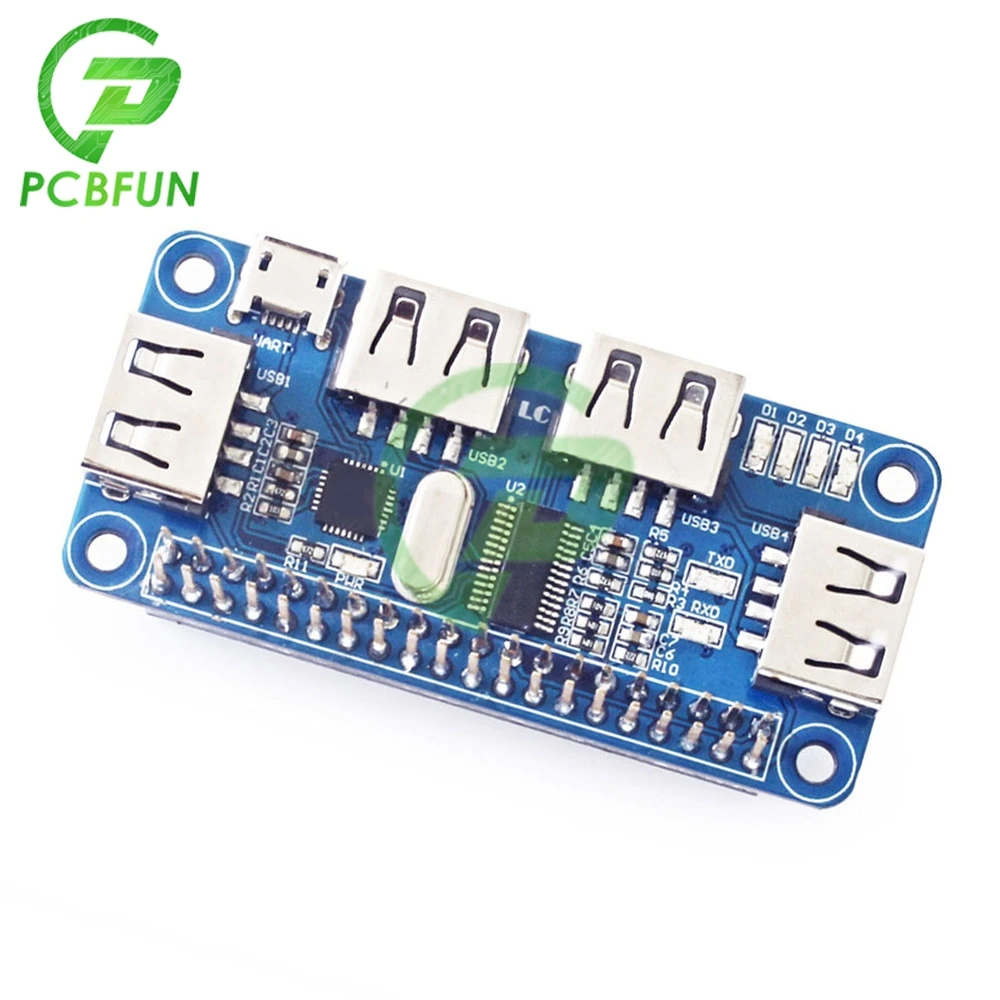 for Raspberry Pi USB Expansion Board HUB Hub for Raspberry Pi 4B/Zero W/3B+ USB to Ethernet RJ45 Network Port USB HUB Splitter