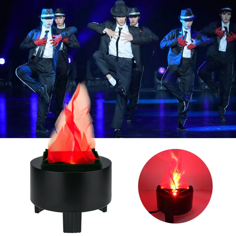 Novelty Stage Party Decor Lighting Effect Virtual Fake Fire Flame Led Cloth For Halloween KTV Bar Entertainment Supplies