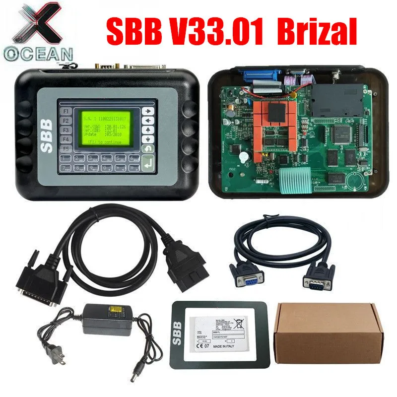 Sbb 33.01 Brasil Auto Key Programmer SBB V33.01 Obd2 Key Maker Programming for GM Pin Code Immobilizer OBD2 Transponder Brazil