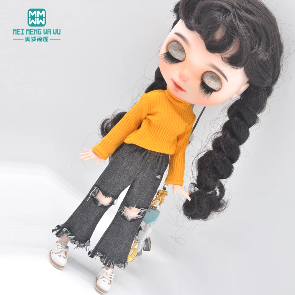 Passend für Blyth Azone OB22 OB24 Puppenkleidung und Zubehör, bonbonfarbener Rollkragenpullover, Leggings – Detail 17