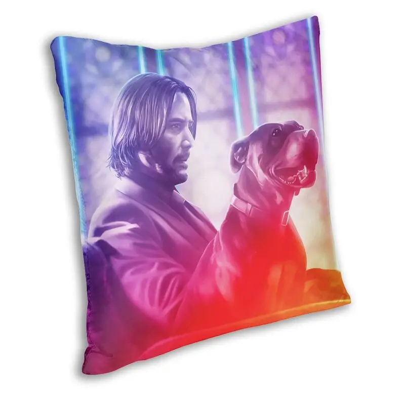 Keanu Reeves Throw Pillow Cover Home Decorative Square Famous Actor John Wick Cushion Cover 40x40 Pillowcover for Living Room