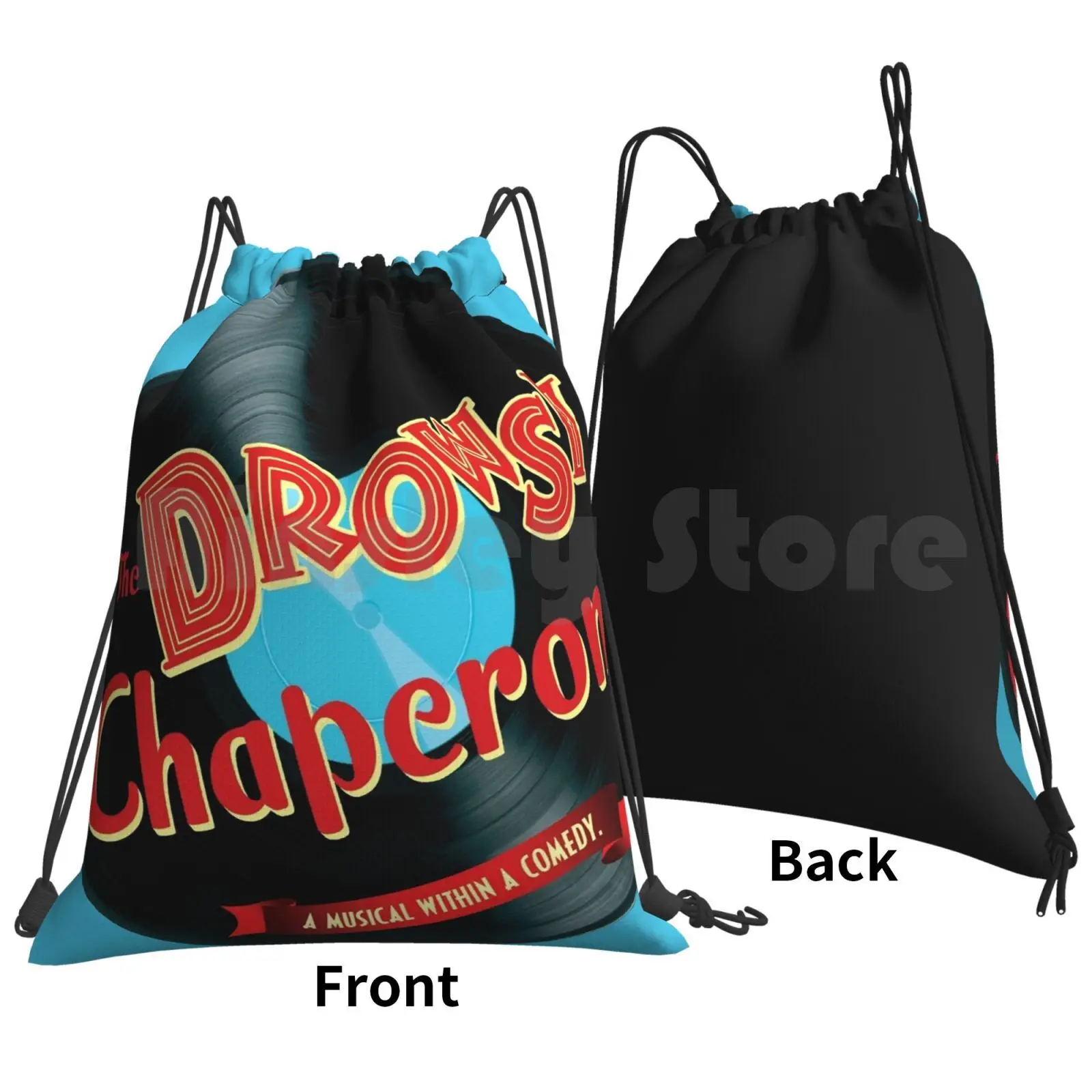 The Drowsy Chaperone Backpack Drawstring Bags Gym Bag Waterproof Drowsy Chaperone The Drowsy Chaperone Bob Beth Leavel