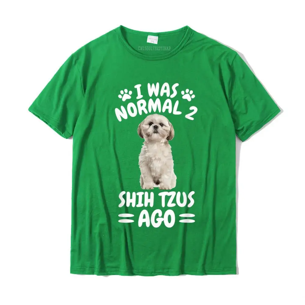 Normal Two Shih Tzus Ago Shih Tzu Dogs Owner Gift T-Shirt Camisas Top T-Shirts Tops T Shirt Prevalent Cotton Hip Hop Youth