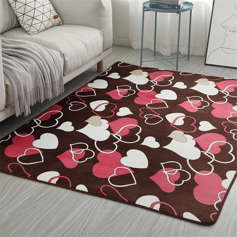 Living Room Carpet Coral Fleece Sofa Coffee Table Rugs Kid\'s Bedroom Non-slip Soundproof Home Carpet Gray Balcony Bay Window Mat